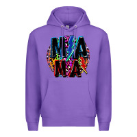 Purple Mama lightning bolts Mother's Day Premium Hoodie - FaDigitalArtStudio