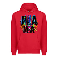 Red Mama lightning bolts Mother's Day Premium Hoodie - FaDigitalArtStudio