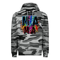 Slate Camo Mama lightning bolts Mother's Day Premium Hoodie - FaDigitalArtStudio