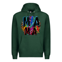 Sports Green Mama lightning bolts Mother's Day Premium Hoodie - FaDigitalArtStudio