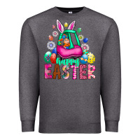 Charcoal Heather Easter Premium Sweatshirt - CowhideDigitalArt