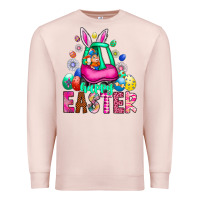 Pale Pink Easter Premium Sweatshirt - CowhideDigitalArt