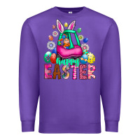 Purple Easter Premium Sweatshirt - CowhideDigitalArt