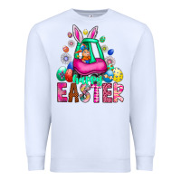 White Easter Premium Sweatshirt - CowhideDigitalArt