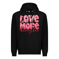 Black love more worry less Premium Hoodie - RanaPortraitStore
