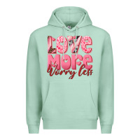 Seafoam love more worry less Premium Hoodie - RanaPortraitStore