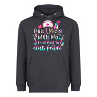 Smoke Don't Mess With Me I Get Paid To Stab People Heavyweight Hoodie - CowhideDigitalArt