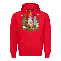 Red baseball trees bbs Zipper Hoodie - BundleAndBundleShop
