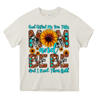 God Gifted Me Two Titles Mom And Bebe  And I Rock Heavy Core Tee | Teevron
