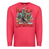 Cardinal my first christmas baby safari animals Premium Sweatshirt - LillyAllenDesigns