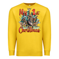 Lemon my first christmas baby safari animals Premium Sweatshirt - LillyAllenDesigns