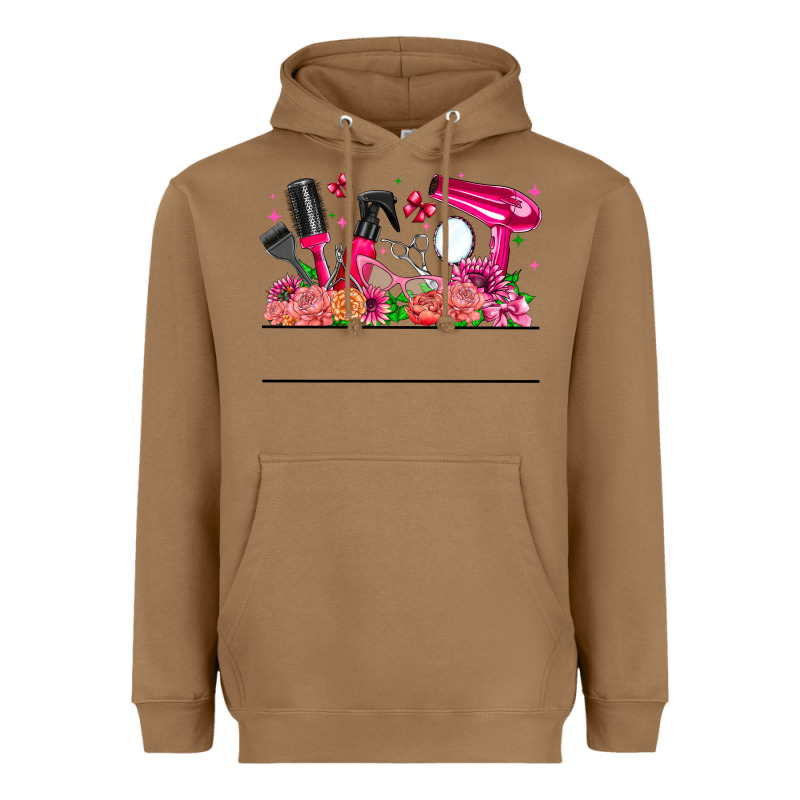 Hair Stylist Your Textt Heavyweight Hoodie by CowhideDigitalArt | Teevron