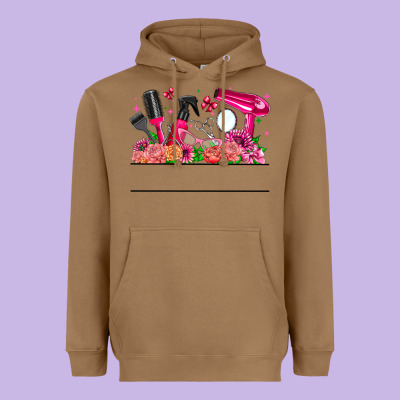 Hair Stylist Your Textt Heavyweight Hoodie Designed By Cowhidedigitalart