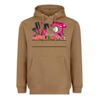 Toasted Coconut Hair Stylist Your Textt Heavyweight Hoodie - CowhideDigitalArt