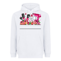 White Hair Stylist Your Textt Heavyweight Hoodie - CowhideDigitalArt