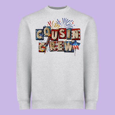 Cousin Crew 4th Of July Heavyweight Sweatshirt Designed By Cowgirlartshop