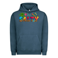 Pigment Midnight Navy be salty Urban Hoodie - Artiststas