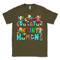 Army Green Educator of tiny humans Classic Tee - RanaPortraitStore