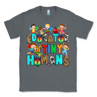 Charcoal Heather Educator of tiny humans Classic Tee - RanaPortraitStore