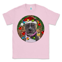 Bubblegum Pink Christmas Pitbull Classic Tee - RanaPortraitStore