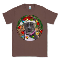 Chestnut Christmas Pitbull Classic Tee - RanaPortraitStore