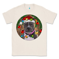Natural Christmas Pitbull Classic Tee - RanaPortraitStore