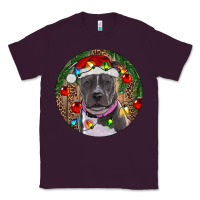 Plum Christmas Pitbull Classic Tee - RanaPortraitStore
