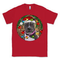 Red Christmas Pitbull Classic Tee - RanaPortraitStore