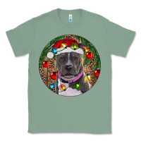 Sage Christmas Pitbull Classic Tee - RanaPortraitStore