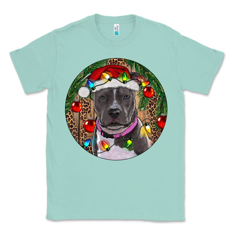 Christmas Pitbull Classic Tee by RanaPortraitStore | Teevron