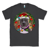 Smoke Christmas Pitbull Classic Tee - RanaPortraitStore