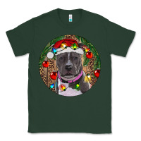 Sports Green Christmas Pitbull Classic Tee - RanaPortraitStore