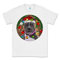 White Christmas Pitbull Classic Tee - RanaPortraitStore