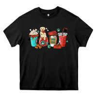 Black dog mama golden retriever Heavy Core Tee - MaliasSmallBusiness