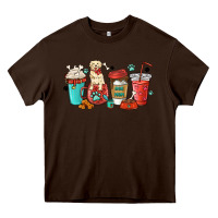 Chocolate Brown dog mama golden retriever Heavy Core Tee - MaliasSmallBusiness
