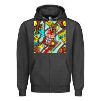 Charcoal Heather softball coffee cup and bat with leopard seamless pattern bbs Zipper Hoodie - BundleAndBundleShop