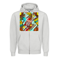 Dove Grey softball coffee cup and bat with leopard seamless pattern bbs Zipper Hoodie - BundleAndBundleShop