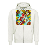 Oatmeal Heather softball coffee cup and bat with leopard seamless pattern bbs Zipper Hoodie - BundleAndBundleShop