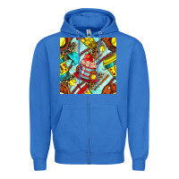 True Royal softball coffee cup and bat with leopard seamless pattern bbs Zipper Hoodie - BundleAndBundleShop