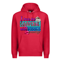 Cardinal I run on caffeine and kisses Premium Hoodie - FaDigitalArtStudio