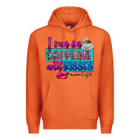 I Run On Caffeine And Kisses Premium Hoodie | Teevron