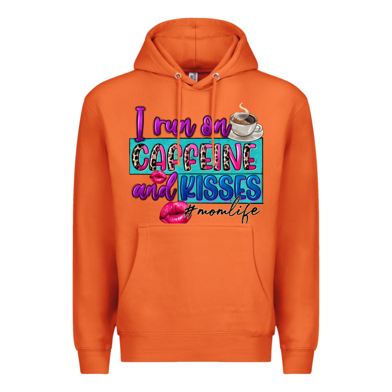 I Run On Caffeine And Kisses Premium Hoodie by FaDigitalArtStudio | Teevron
