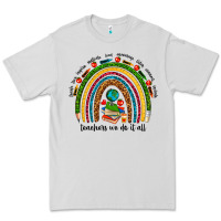 Dove Grey teachers we do it all rainbow Premium Tee - NancyCooperArtShop