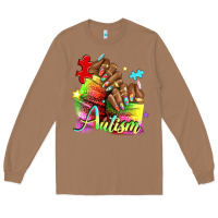 Toasted Coconut Black woman Autism nails Long Sleeve Tee - NancyCooperArtShop