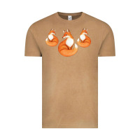Vintage Camel Three Little Foxes IN Fox Family I Gift Vintage Tee - Bettercallsaul