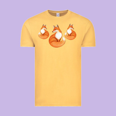 Three Little Foxes In Fox Family I Gift Vintage Tee Designed By Bettercallsaul