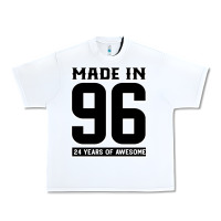 White Made In 96 24 Years Of Awesome Urban Heavy Tee - Bettercallsaul