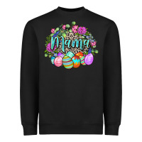 Black Easter Mama Happy Easter Day Heavyweight Sweatshirt - CowGirlArtShop