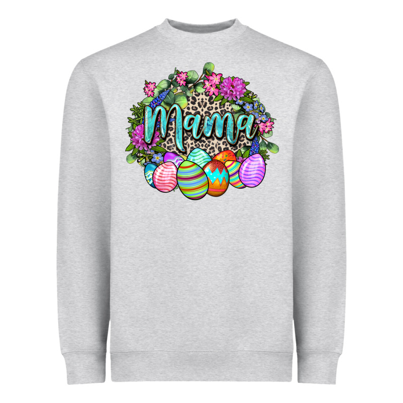 Easter Mama Happy Easter Day Heavyweight Sweatshirt by CowGirlArtShop | Teevron