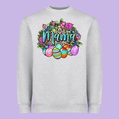 Easter Mama Happy Easter Day Heavyweight Sweatshirt Designed By Cowgirlartshop